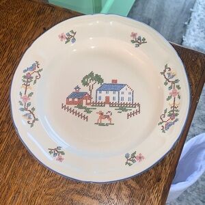 Brick Oven Stoneware Plate